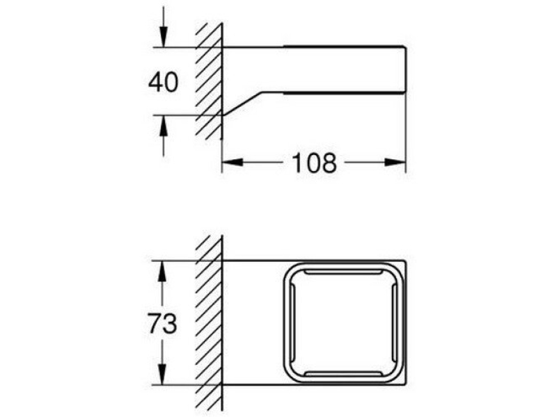 Купить Держатель Grohe Selection Cube 40865000