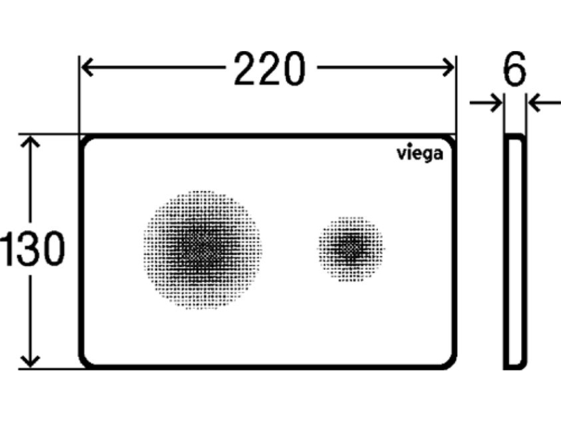 Купить Панель смыва бесконтактная Viega Prevista Visign for Style 25 белый альпийский 774356