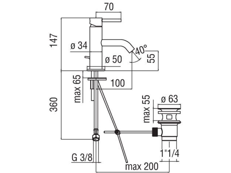 Купить Смеситель для раковины Nobili Acquerelli AQ93118/1CR