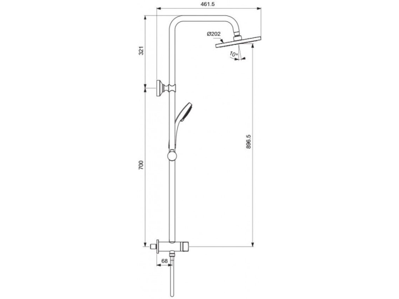 Купить Душевая стойка Vidima Balance BA273AA