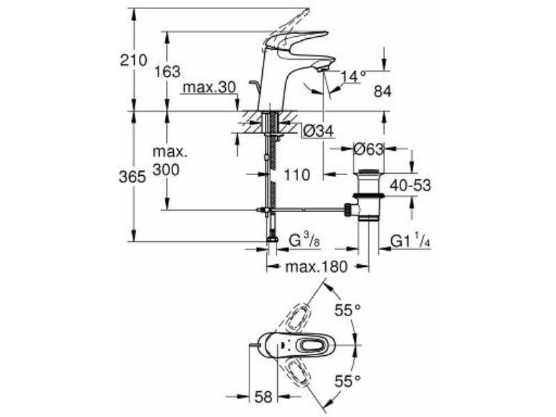 Купить Комплект для ванны Grohe Eurostyle 124416