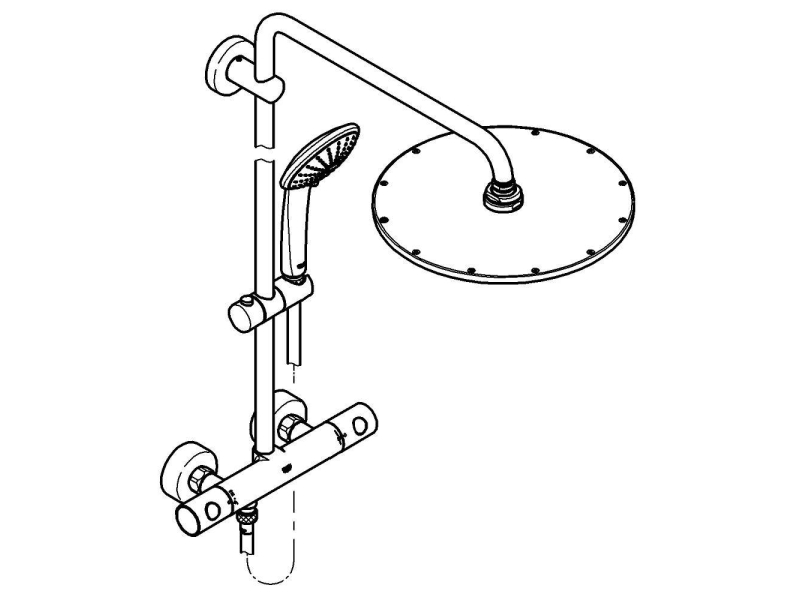 Купить Душевая система Grohe Euphoria System 310 26075AL0, тёмный графит матовый