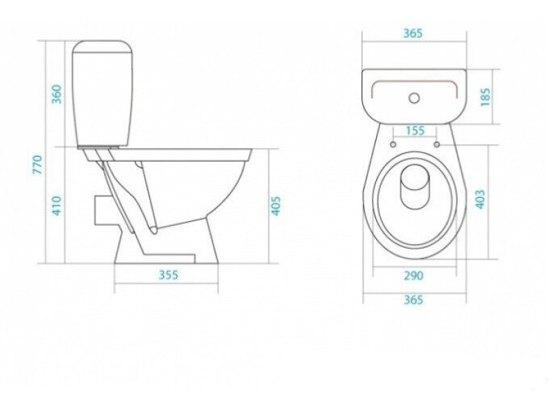 Купить Унитаз Santek Паллада 1.WH30.2.376