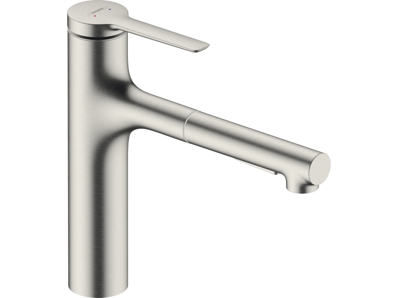 Купить Смеситель для кухни Hansgrohe Zesis M33 74801800 с вытяжным душем, цвет сталь