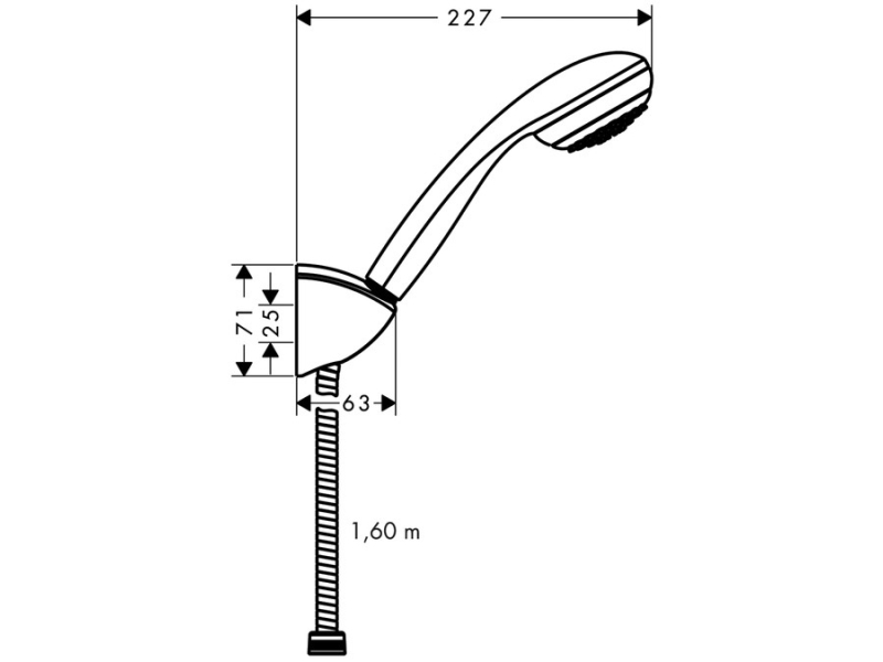 Купить Душевой набор Hansgrohe Crometta 85 1jet PorterC 27577000, хром