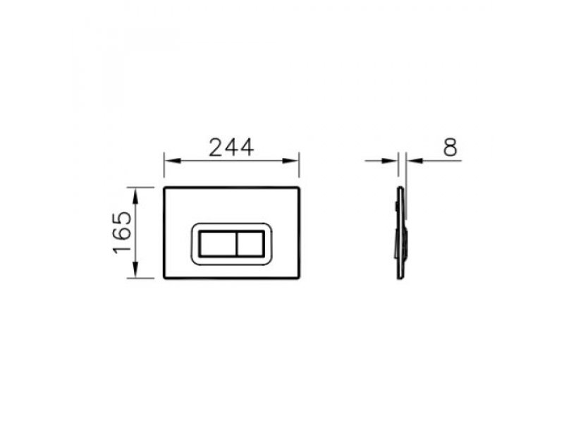 Купить Панель смыва Vitra 740-0685 Loop R для инсталляции