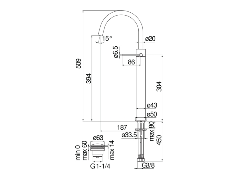 Купить Смеситель для раковины Nobili Velis VE125148/3CR Chrome