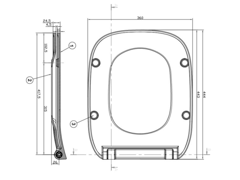 Купить Крышка для чаши Roca Debba Soft Close, тонкая 8019D2003