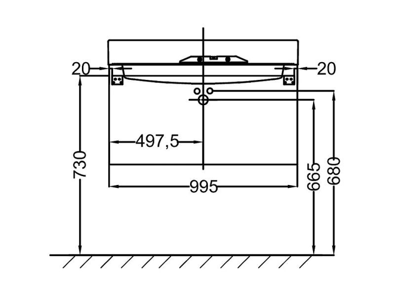 Купить Тумба с раковиной Jacob Delafon Rythmik EB1310-E70+EXN112-Z-00 коричневый