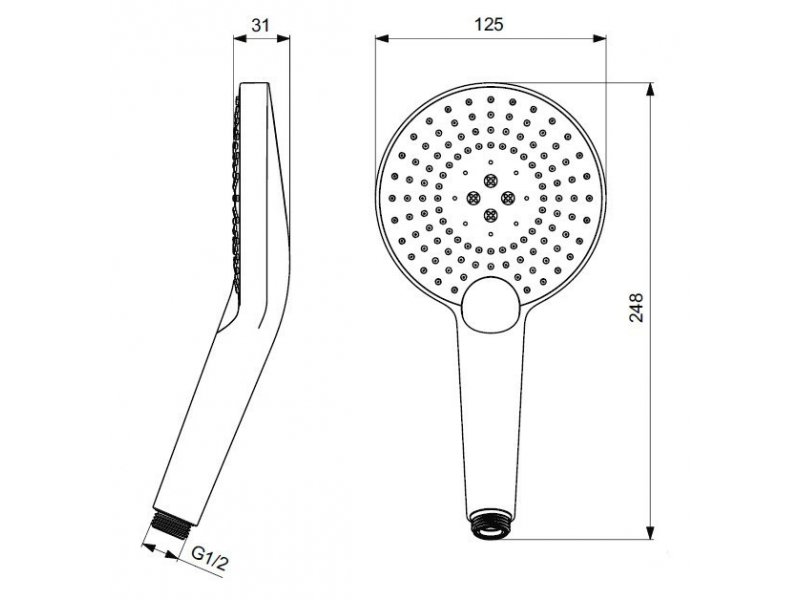 Купить Душевая лейка Ideal Standard Idealrain B1759AA