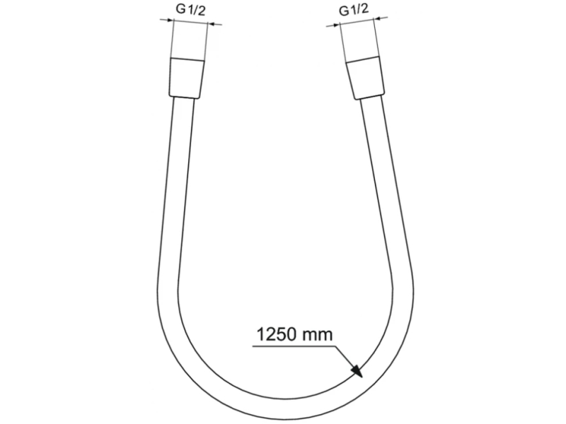 Купить Душевой шланг Ideal Standard IdealRain BE125XG 125 см