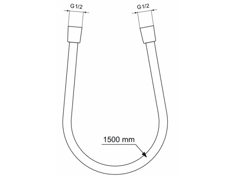 Купить BE150AA IDEALFLEX шланг для душа 1500 мм