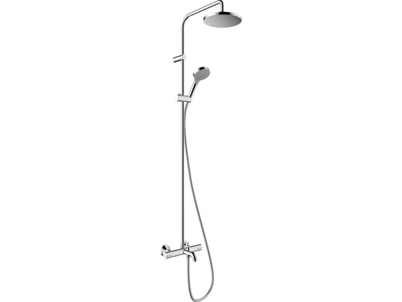 Купить Душевая система Showerpipe 200 1jet с термостатом для ванны Hansgrohe Vernis Blend 26274000, хром