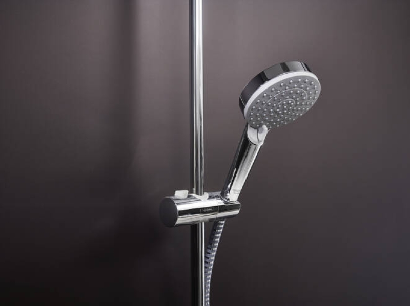 Купить Душевая система Showerpipe 200 1jet с термостатом для ванны Hansgrohe Vernis Blend 26274000, хром