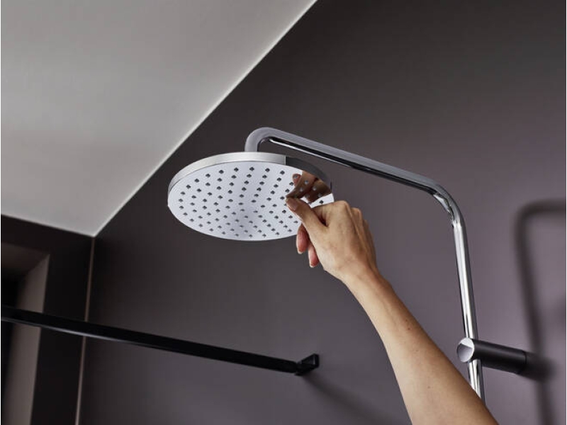 Купить Душевая система Showerpipe 200 1jet с термостатом для ванны Hansgrohe Vernis Blend 26274000, хром