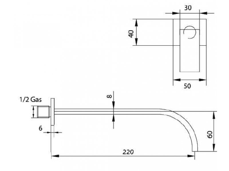 Купить Излив Bandini Ice Cube 2 633820PN00 для раковины, никель