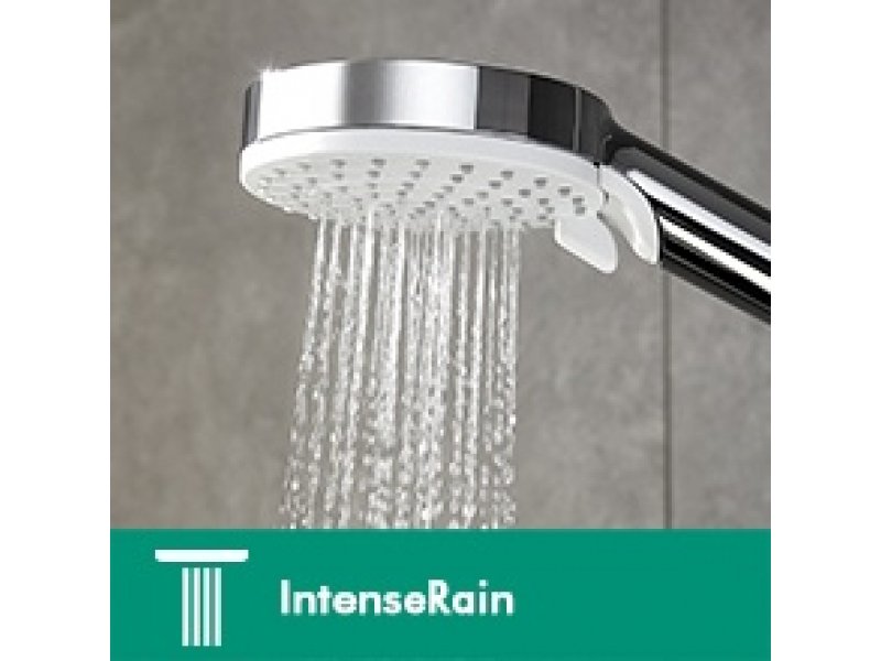 Купить Душевая стойка Hansgrohe Crometta Е 240 1jet Showerpipe 27271000 240 мм (хром) с термостатом