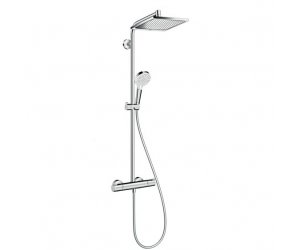 Душевая стойка Hansgrohe Crometta Е 240 1jet Showerpipe 27271000 240 мм (хром) с термостатом