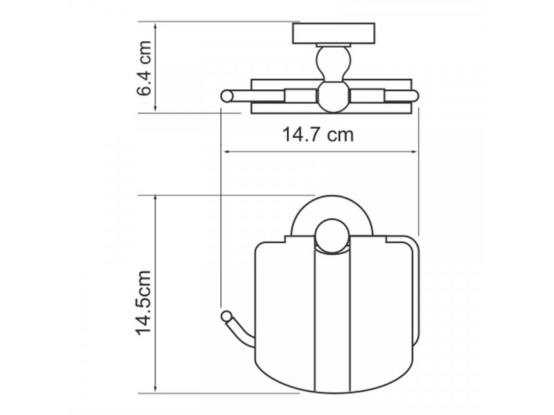 Купить Держатель туалетной бумаги WasserKRAFT Diemel K-2225 с крышкой