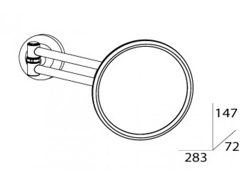 Купить Зеркало косметическое настенное FBS Standard STA 020