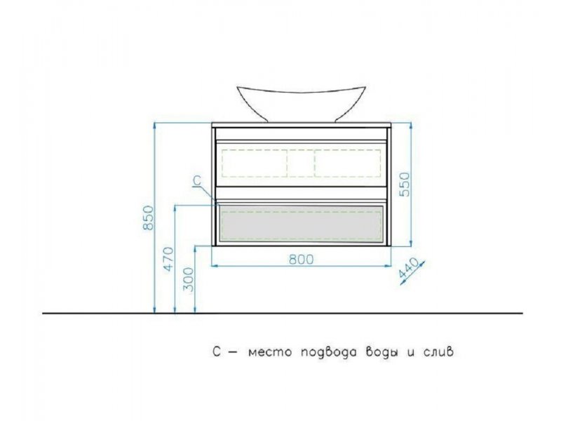 Купить Тумба Style Line Монако ЛС-00000634 Plus, 80 см подвесная, осина/белый лакобель