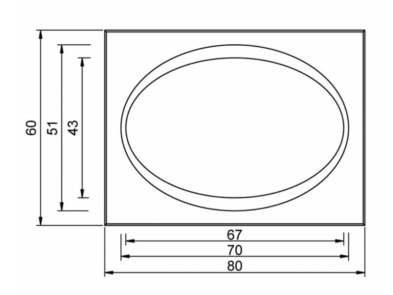 Купить Зеркало Aquanet TH-R-40 80*60 00180758