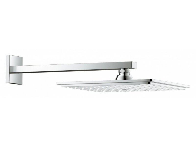 Купить Верхний душ Grohe Rainshower Allure 26064000, 229*229 мм, 1 режим струи, с держателем с ограничением расхода воды 9,5 л/мин, 22,9 см