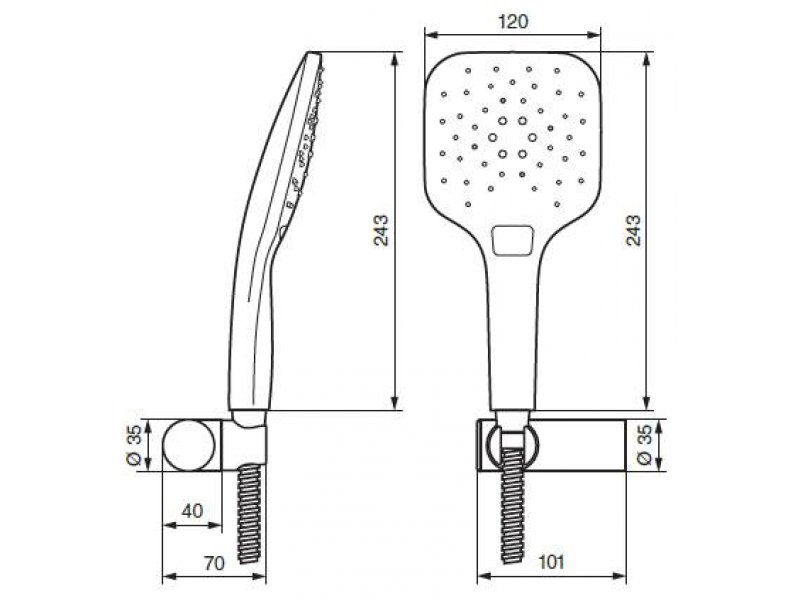 Купить Ручной душ Emmevi 163CR, хром