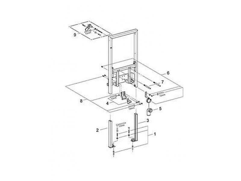 Купить Инсталляция Grohe Rapid SL 38545000 для биде