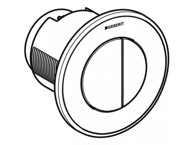 Купить Клавиша смыва Geberit Sigma Type 10, клавиша - хром матовый, кольцо - хром глянцевый, 116.056.KN.1