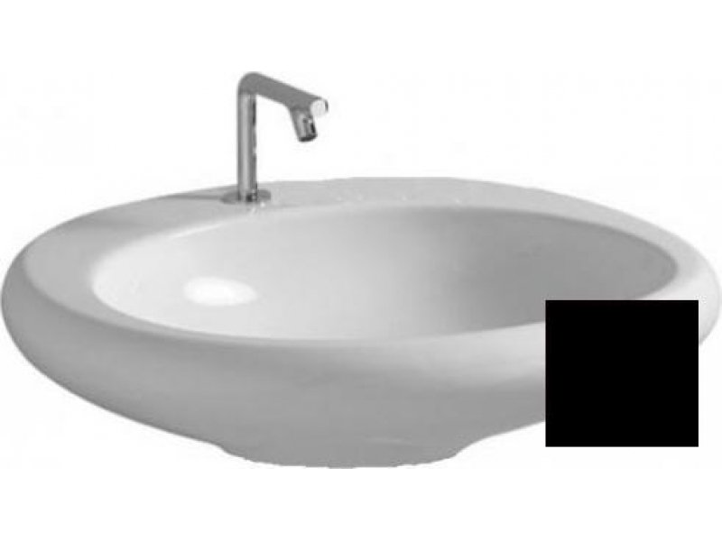 Купить Раковина Vitra Istanbul 4279B070-0041 60 см с 1 отверстием, цвет черный