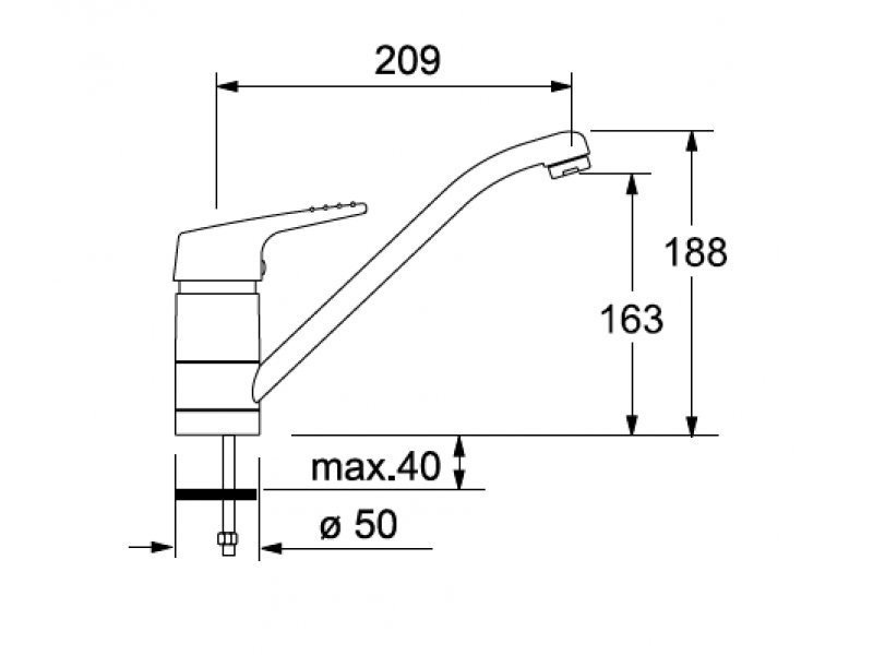 Купить Смеситель Franke FINESSE 460-1, для кухни