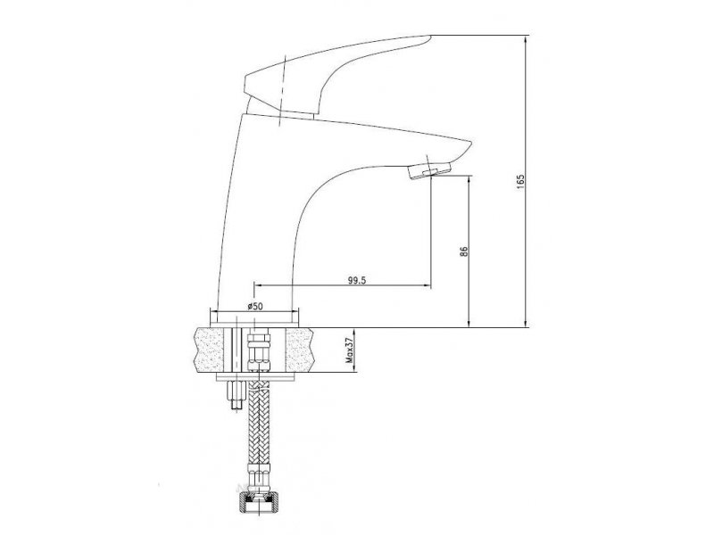 Купить Смеситель Aquanet Techno SD90883 (187209) для раковины