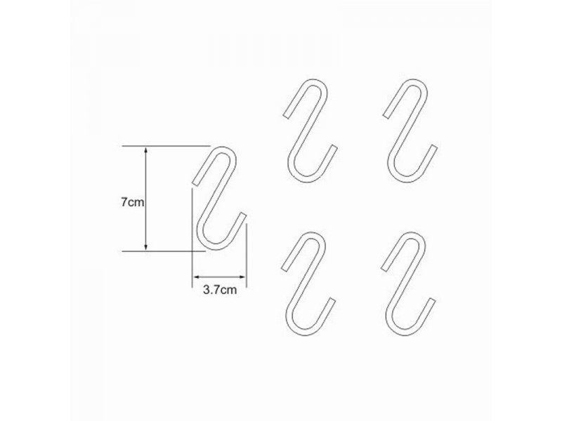 Купить Комплект из 5 крючков WasserKRAFT K-415, хром