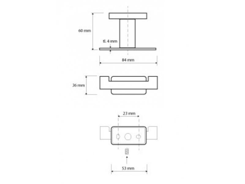 Купить Крючок двойной Bemeta Niki 153106032 8.4 x 6 x 3.6 см, хром