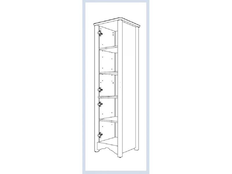 Купить Шкаф-пенал Caprigo Preston 44 33950L/R, цвет TP-811 бланж