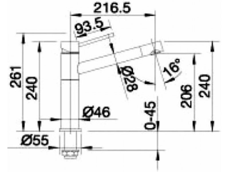 Купить Смеситель Blanco Alta 512319 хром