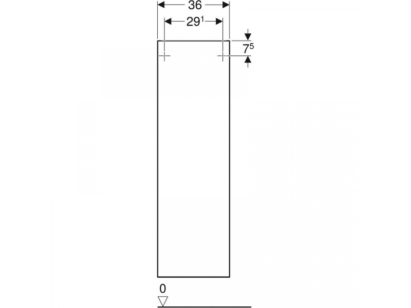 Купить Шкаф-пенал Geberit Smyle Square 500.361.JL.1, 36 см, цвет песчаный глянец