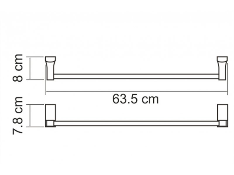 Купить Полотенцедержатель WasserKRAFT Abens K-3230, 63.5 см, хром