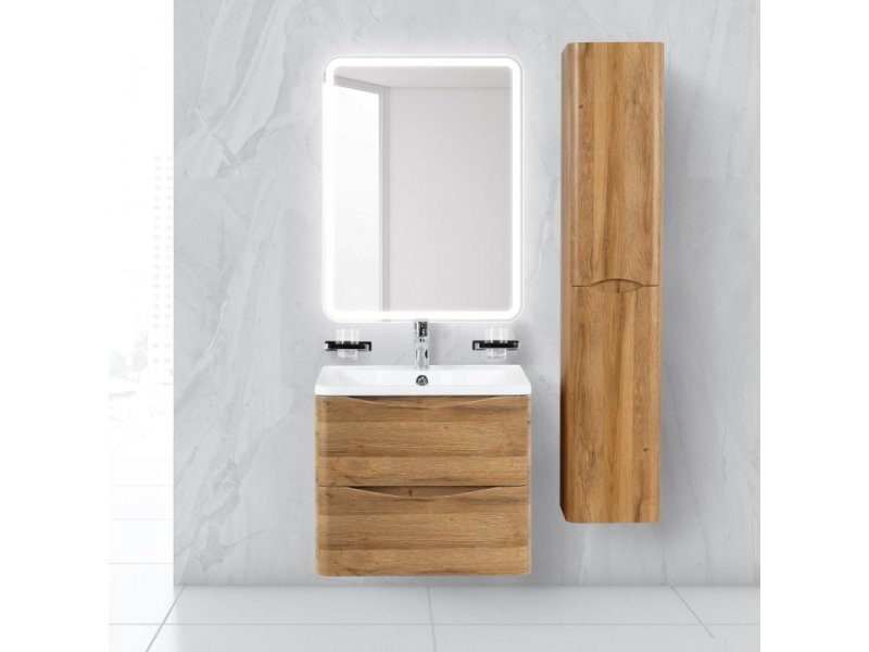 Купить Тумба под раковину Belbagno Acqua 60 cм подвесная, Rovere Rustico, ACQUA-600-2C-SO-RR