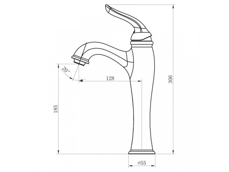 Купить Смеситель для раковины BelBagno Tiffani TIF-LMC-CRM