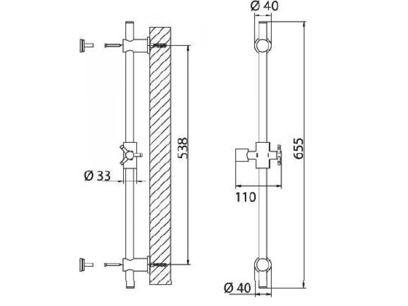 Купить Штанга душевая Bandini Stel 391776PN, никель