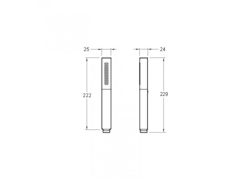 Купить Ручной душ Jacob Delafon EO Square Shift Ellipse 14788D-CP