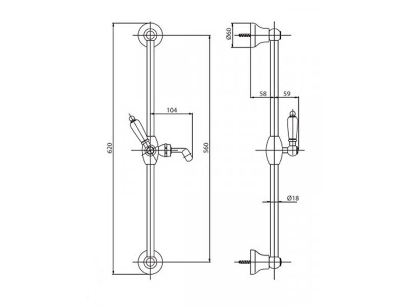 Купить Душевой гарнитур Caprigo Adria-Uno 02-060-crm, хром