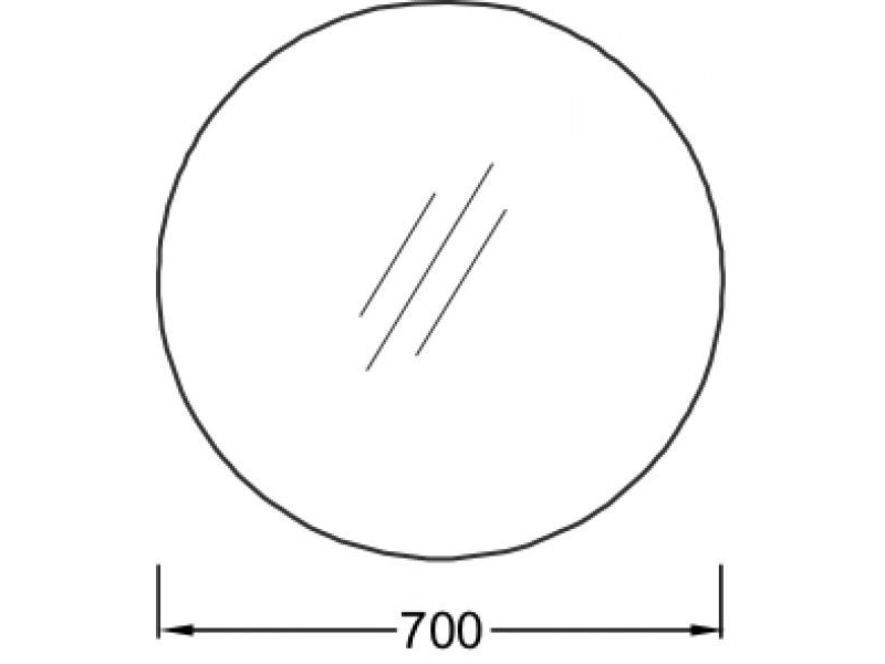 Купить Зеркало Jacob Delafon 70 см, круглое, с подсветкой, EB1454-NF