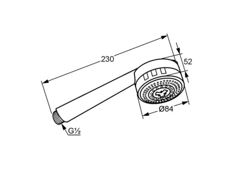 Купить Душевая лейка 3S Kludi Zenta 6080086-00 D8.4 см, цвет черный/хром (316183)