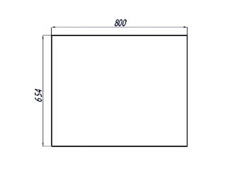 Купить Зеркало Акватон ОТЕЛЬ 80 (800), 1A101302OT010 с LED-подсветкой