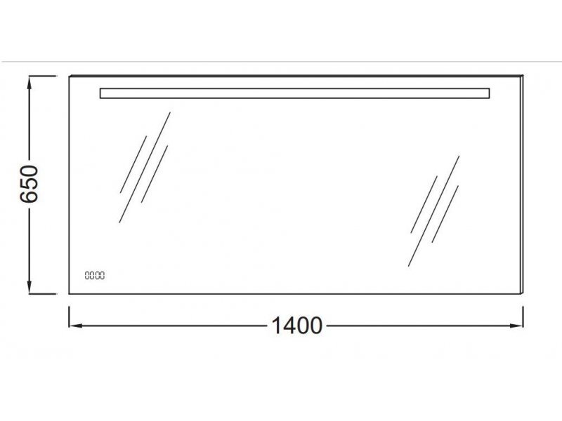 Купить Зеркало Jacob Delafon 140 см, с подсветкой и защитой от запотевания, EB1165-NF