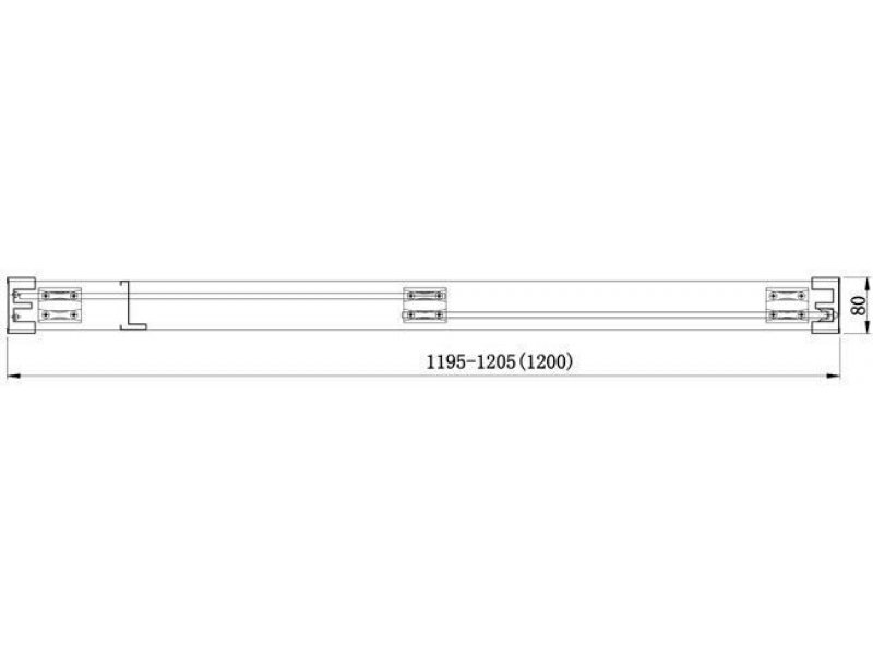 Купить Душевая дверь Aquanet Delta NPD6122 120 x 200 см, 00183215, стекло прозрачное