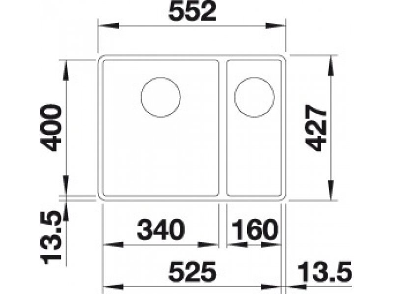 Купить Мойка Blanco Subline 340/160-F 523568 антрацит